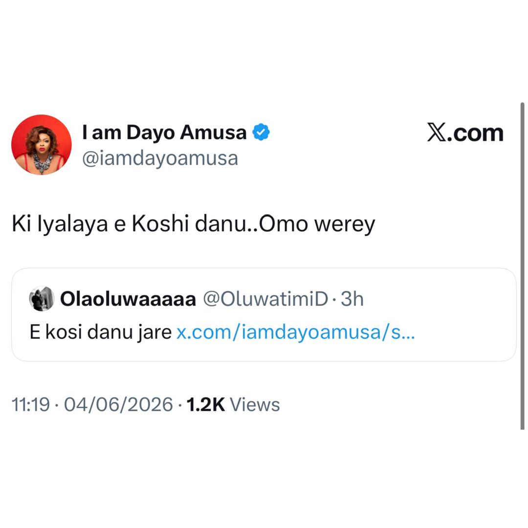 Insecurity: Actress Dayo Amusa trade words with X-users who cussed her out after she appealed to Nigerians to stop attacking her colleagues currently promoting their movies